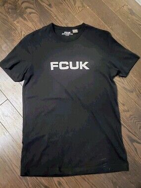 French Connection FCUK T shirt Short Sleeve Black Unisex T- Shirt